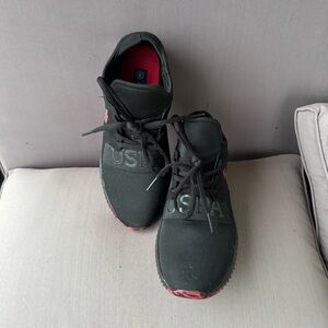 Black and Red Sneakers